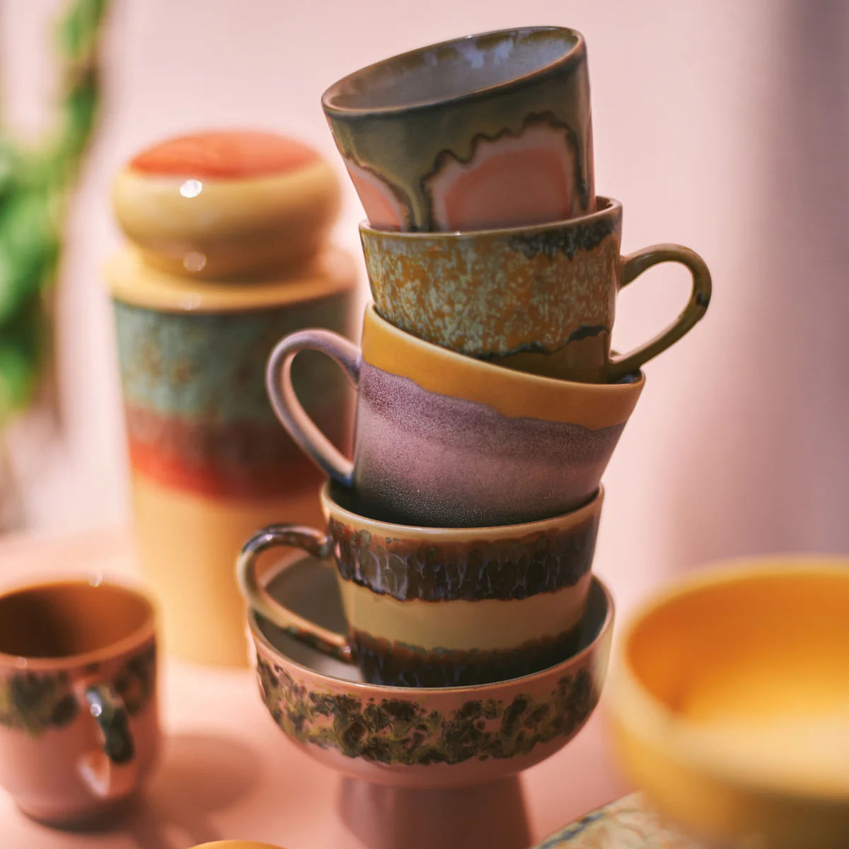 Pre-order 70s Ceramics Cappuccino Mugs Vista (set of 4) - Image 3