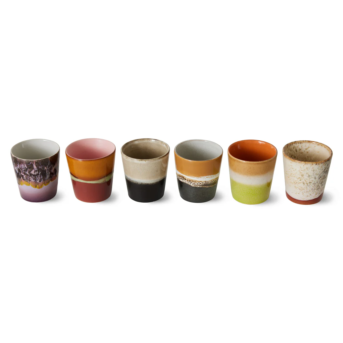 Pre-order 70s Ceramics Coffee Mugs Soil (Set of 6) - Image 4