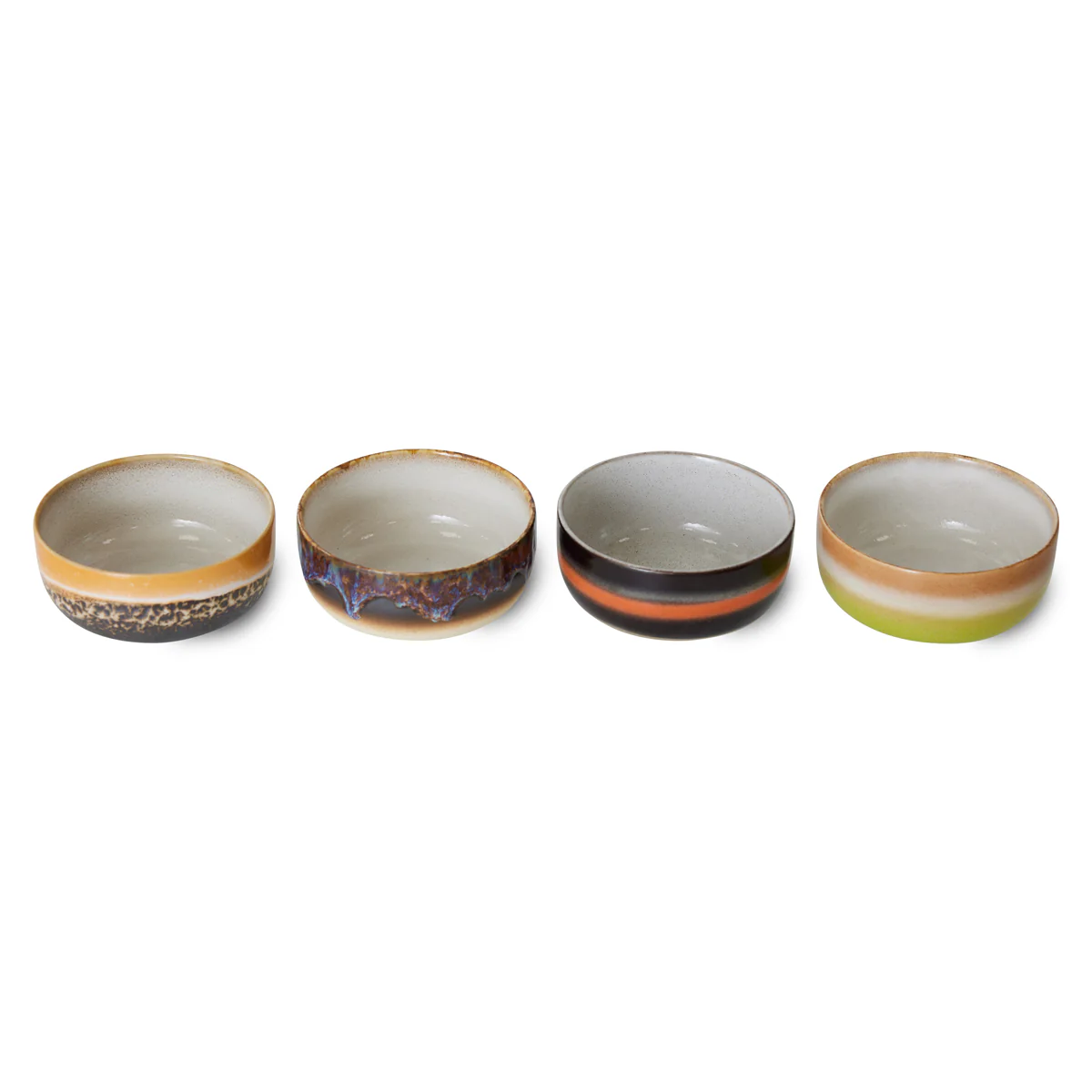 70s Ceramics: Dessert Bowls Humus (set of 4) - Image 5