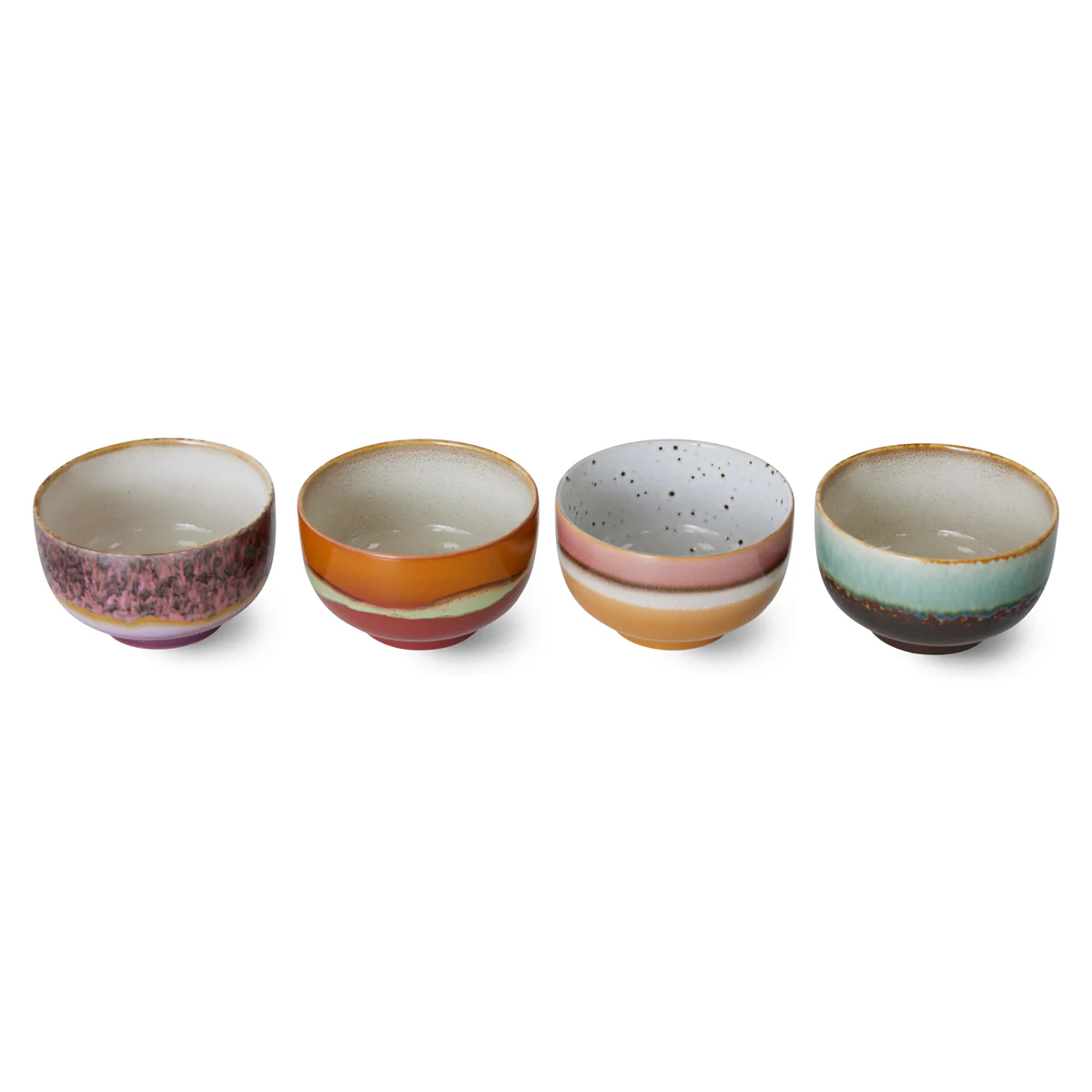Pre-order 70s Ceramics: Noodle Bowls Geyser (set of 4) - Image 4