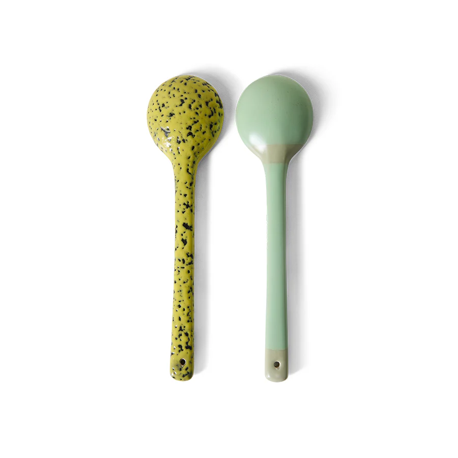 70s Ceramics: Serving Spoons Mines, Set of 2 - Image 3