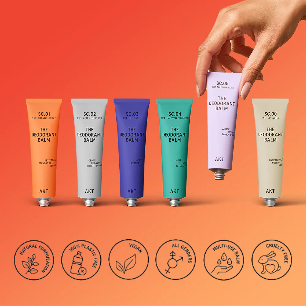 AKT Deodorant Balm SC.01 Orange Grove - Aluminum-Free, Vegan - Image 4