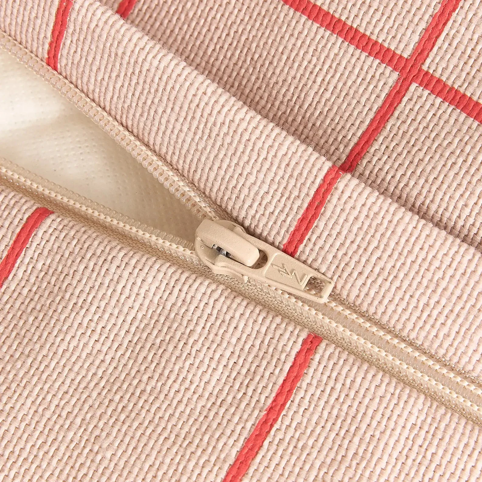 Armchair Beanbag -Kids Vibes - Pink and Red Grid - Image 4