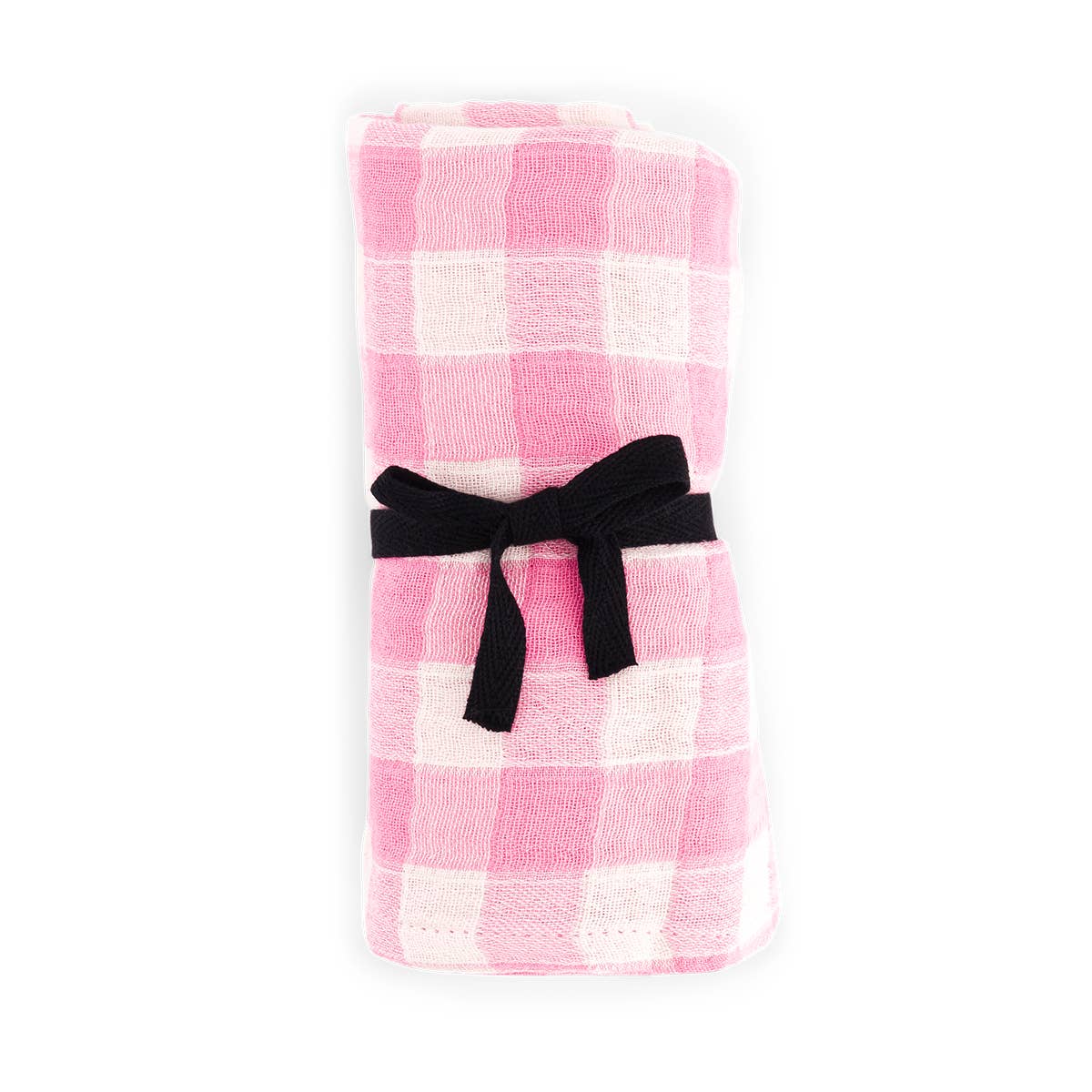 BIANCA SWADDLE GINGHAM NEON PINK: VICHY / L 110*110 - Image 2