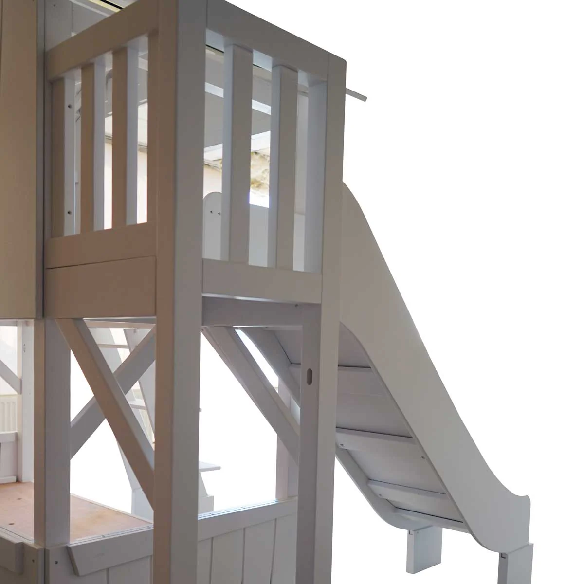 Tree house Bunk Bed with Slide and Side Platform - Image 5