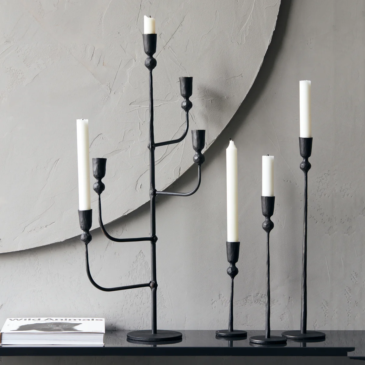 Candle stand, Trivo, Black 29cm - Image 3