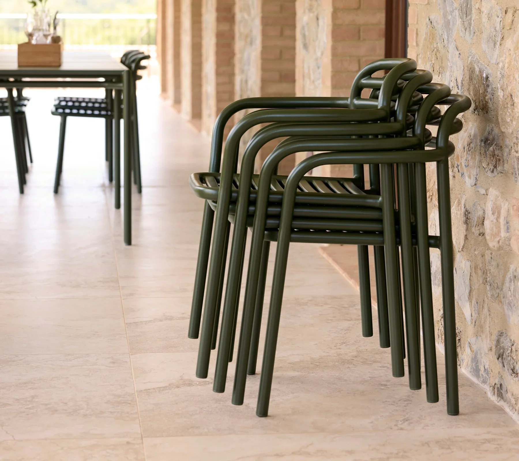 Cane-Line Bliss Arm Chair Stackable - Image 15