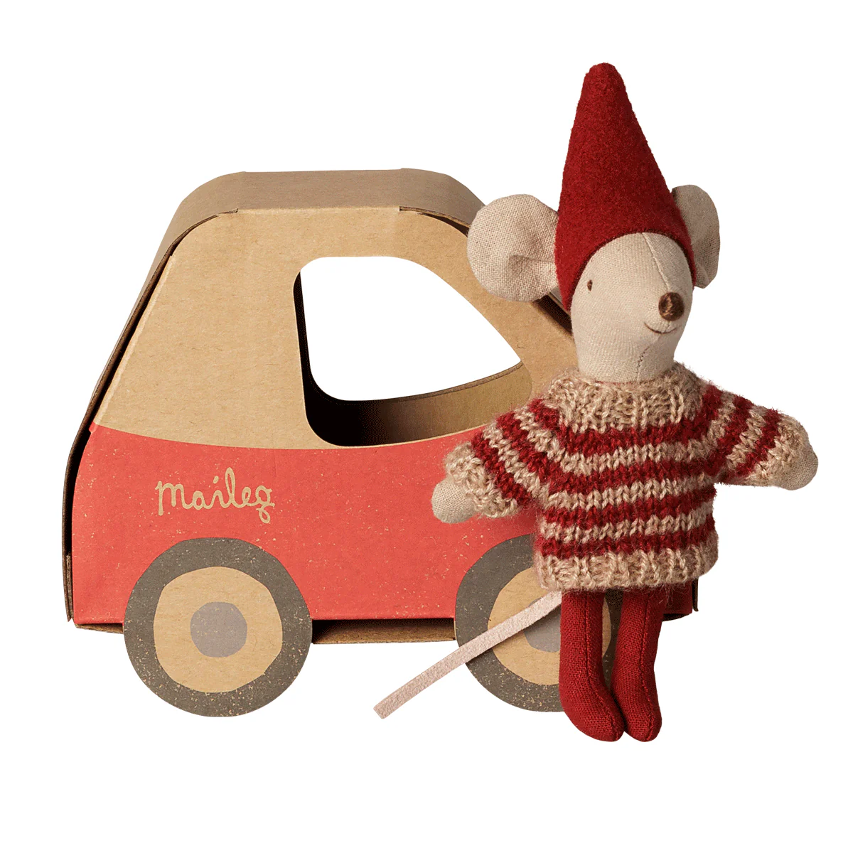 PRE_ORDER Christmas mouse, Little sister in car box *November*