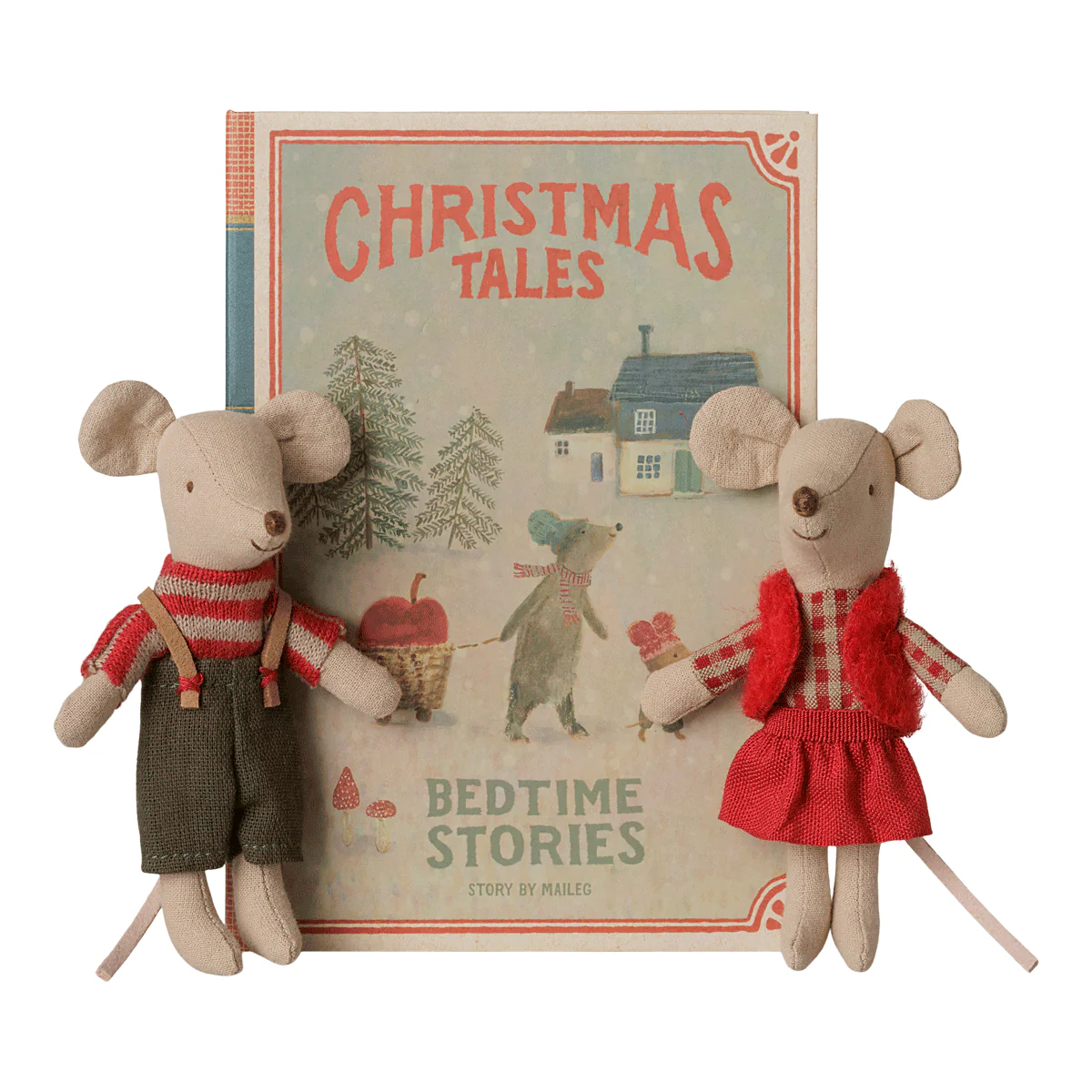 PRE_ORDER Christmas twin mice, Little sister and brother in book *September