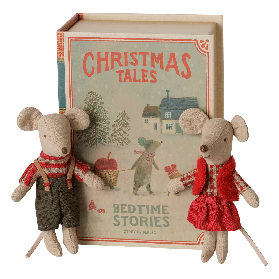 PRE_ORDER Christmas twin mice, Little sister and brother in book *September - Image 3