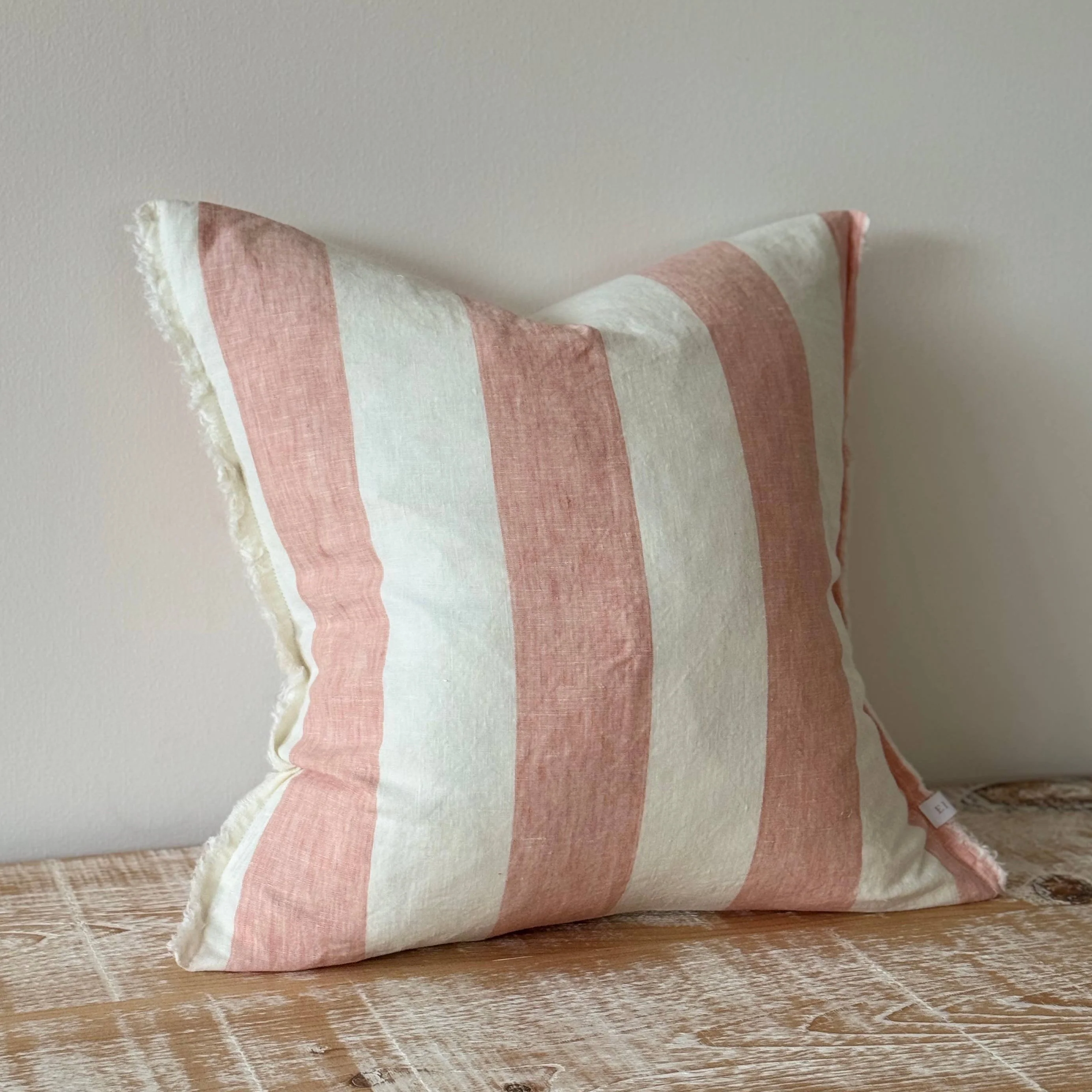 Esmee Pink Wide Stripe Cushion 45 x 45 cm - Image 4