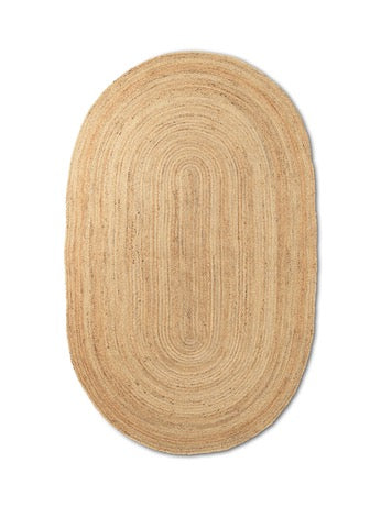 Eternal Oval Jute Rug W: 230 x H: 340cm - Image 2