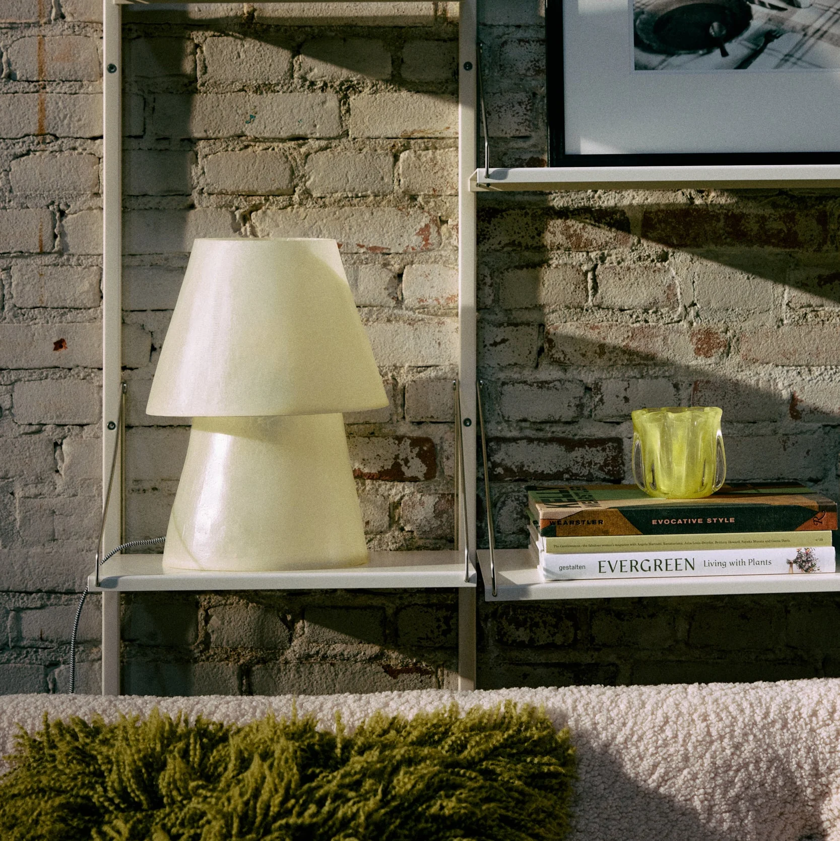 Glass Fiber Table Lamp Off White - Image 4