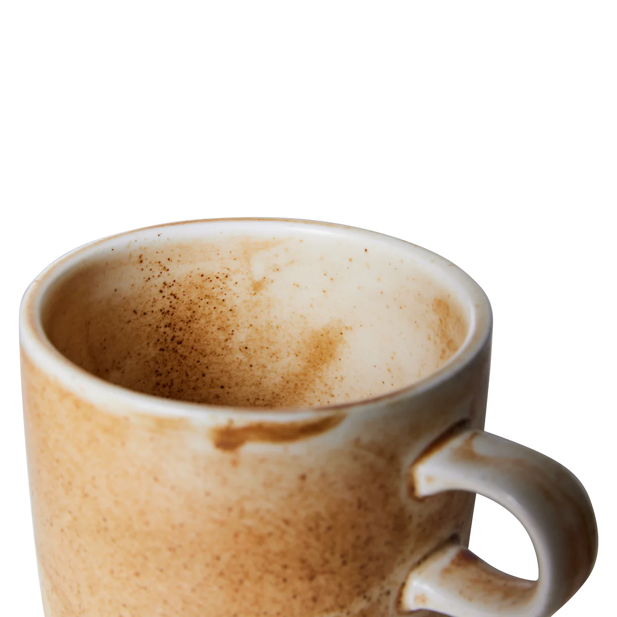 Home Chef Ceramics Cup&Saucer Rustic Cream&Brown - Image 3