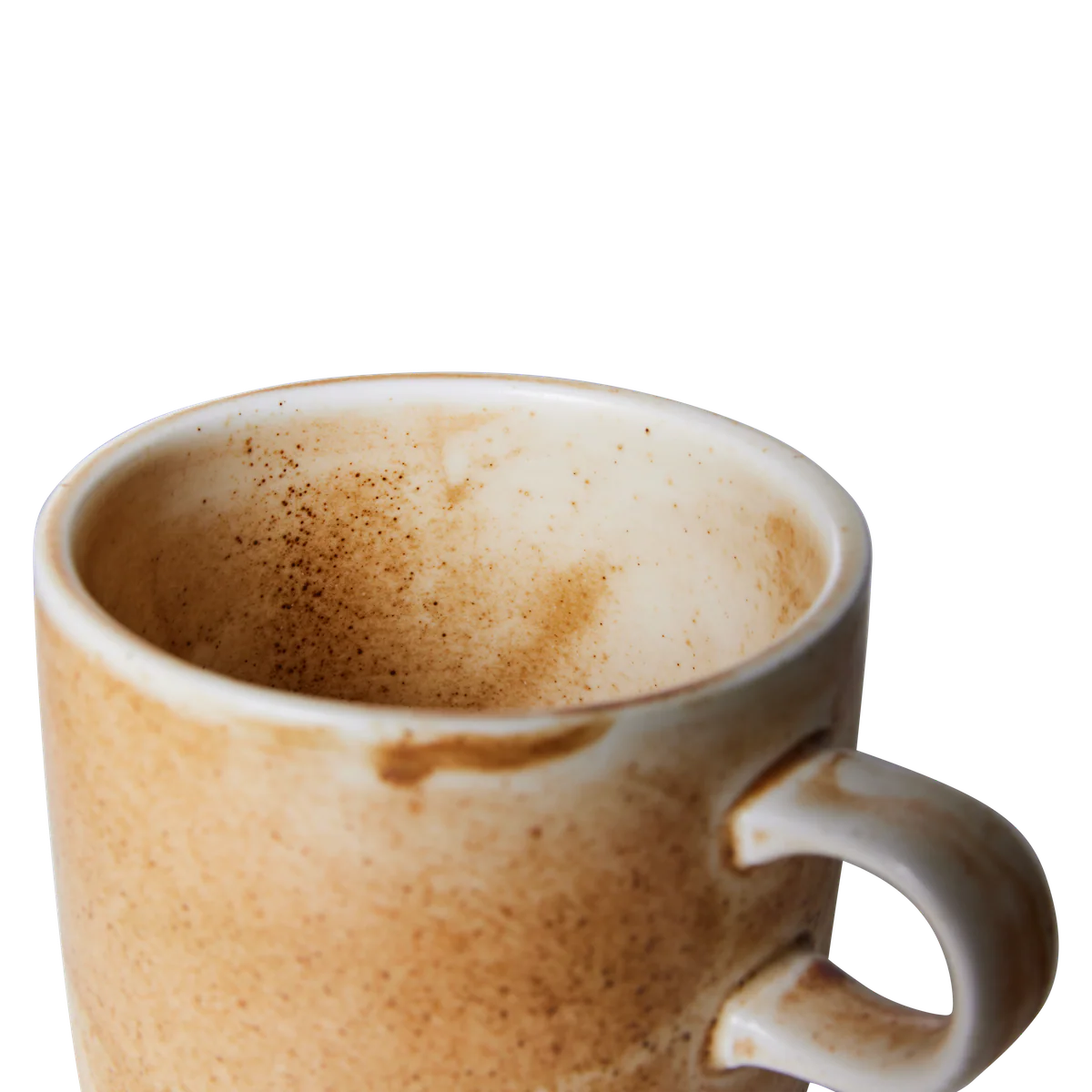 Home Chef Ceramics Cup&Saucer Rustic Cream&Brown - Image 4