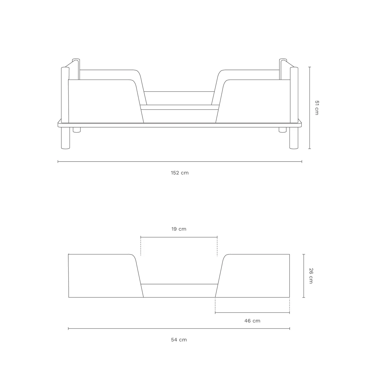 Latitude Junior Bed Set in Solid Oak Wood (two bed rails) - Image 9