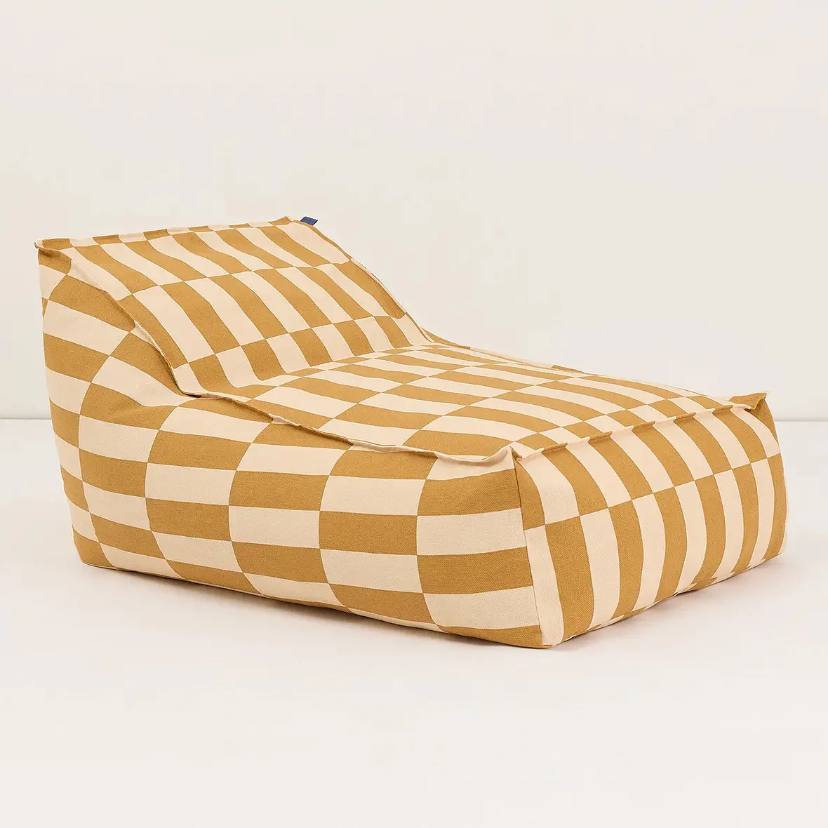 Long Beanbag - Adult Size - Vibes Mustard and Sand Tiles - Image 2