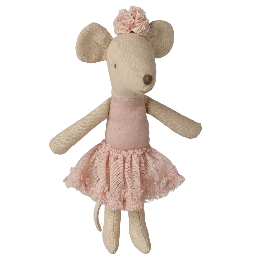 PRE_ORDER Ballerina mouse, Big sister - Light Heather *October*