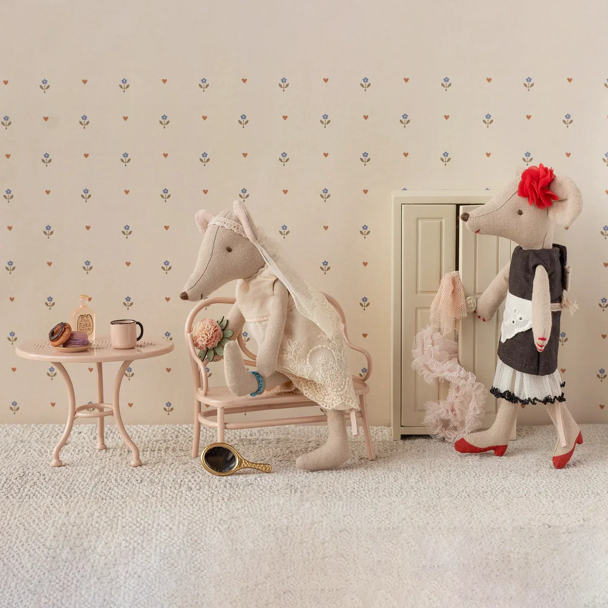 Café set, Mouse, Big - Pale pink Regular - Image 2