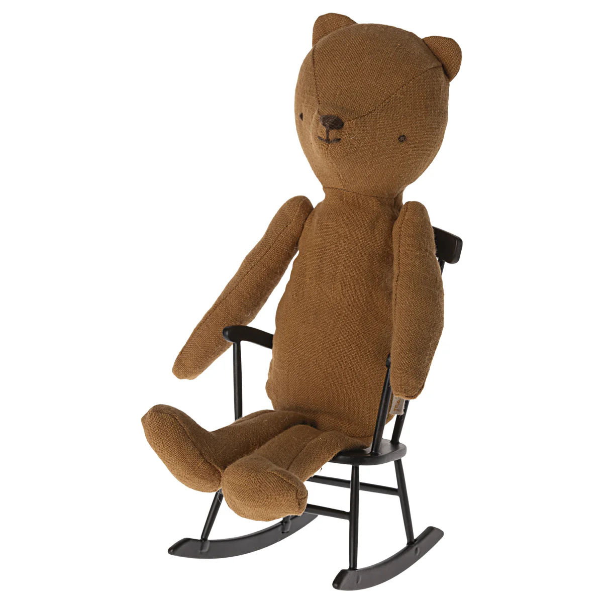 Maileg, Rocking Chair, Mini - Anthracite - 11-4113-01 - Image 2