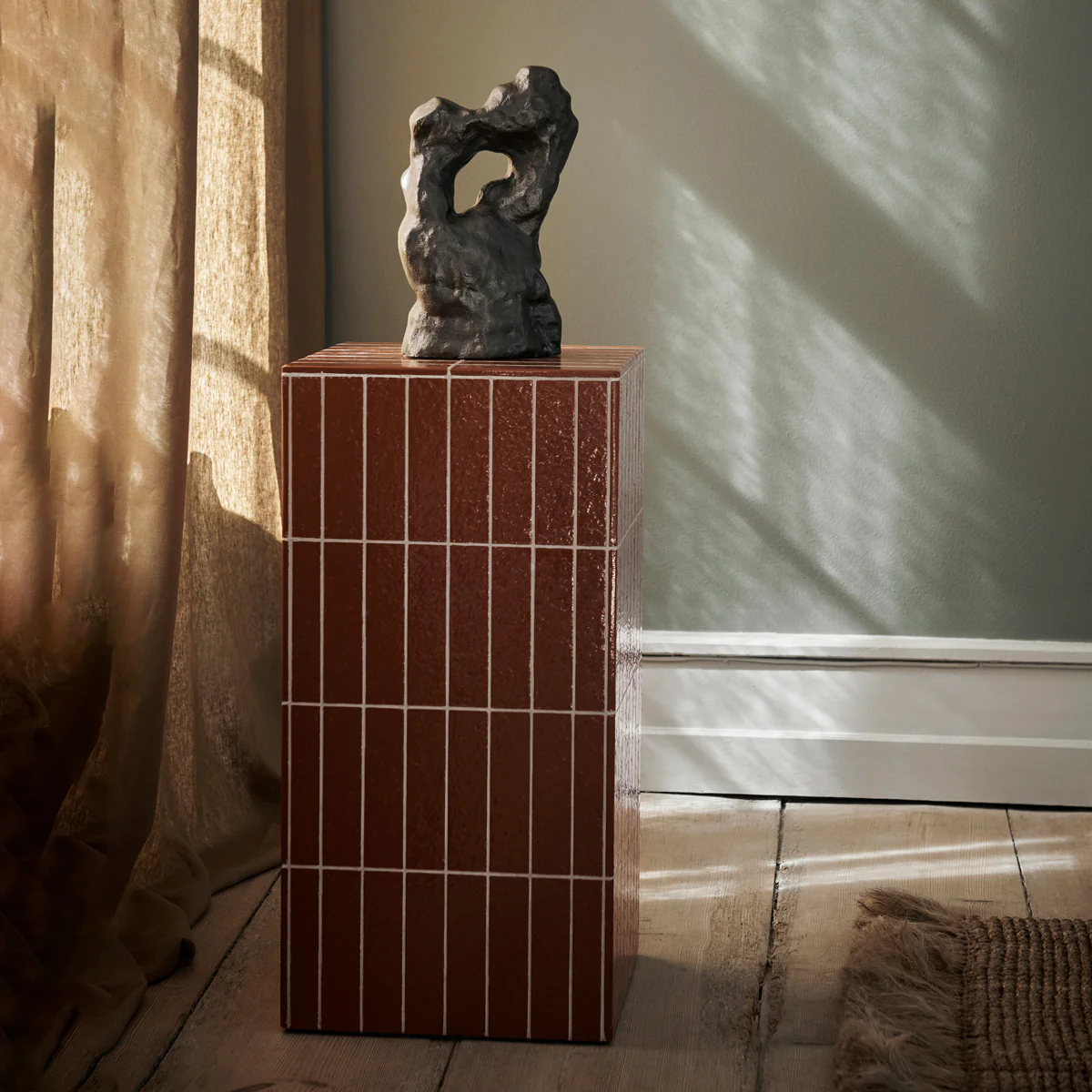 Pillar Pedestal - Brown - Image 3