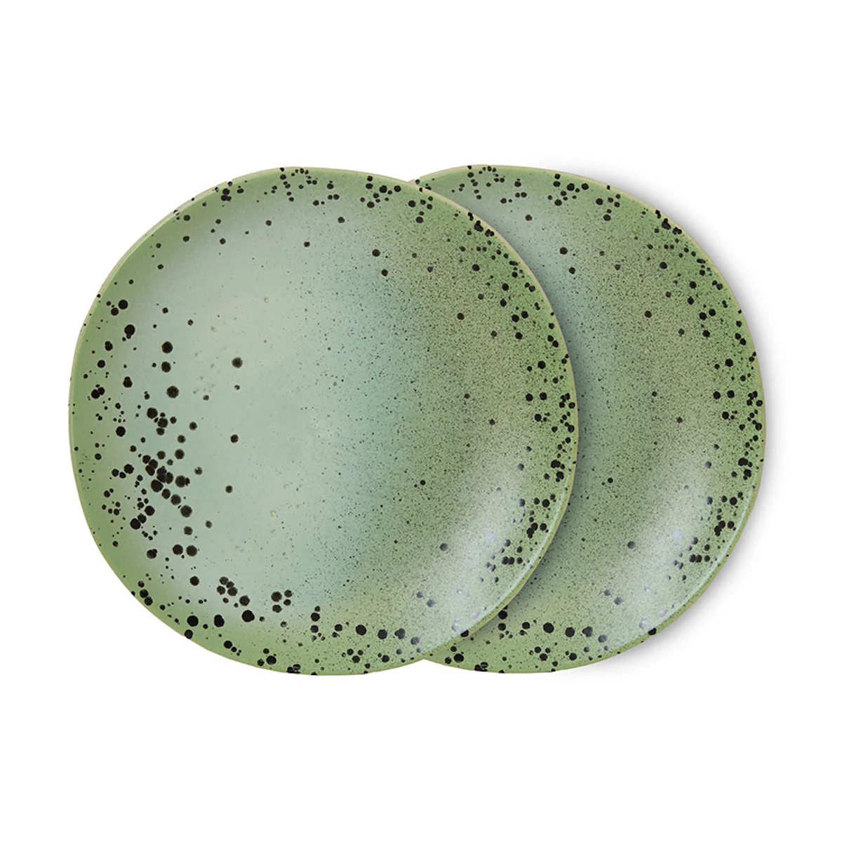 70s Ceramics: Side Plates Fleck, Set of 2 - Image 3
