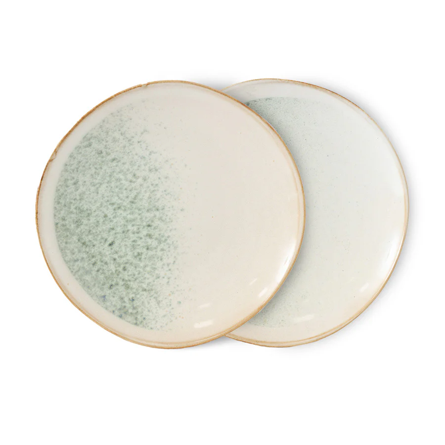 Pre-order 70s Ceramics: Side Plates Mist, Set of 2