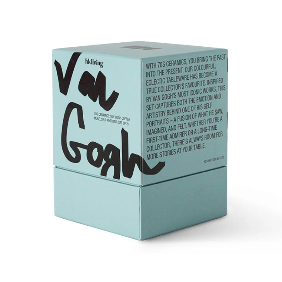PRE ORDER 70s Ceramics: Van Gogh Coffee Mugs: Self Portrait - Image 2