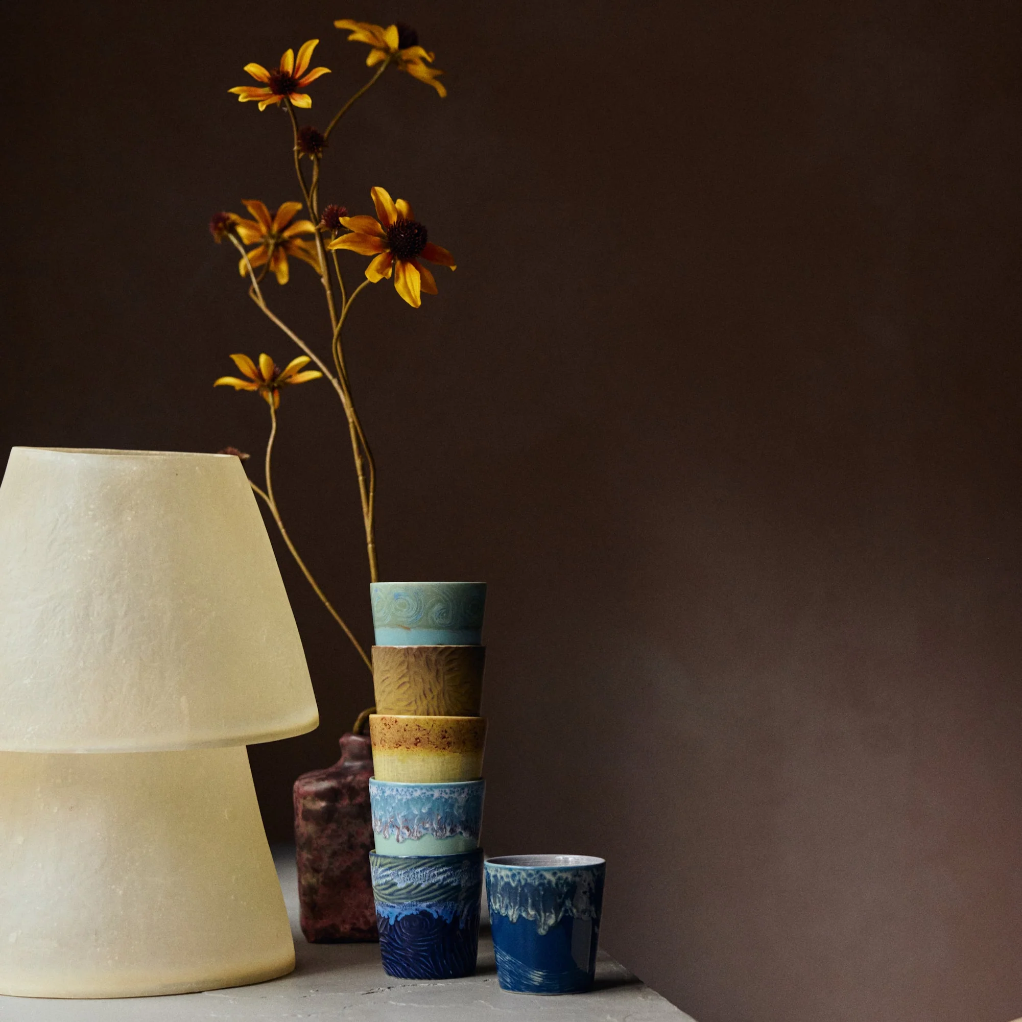 70s Ceramics: Van Gogh Coffee Mugs: Starry Night - Image 5