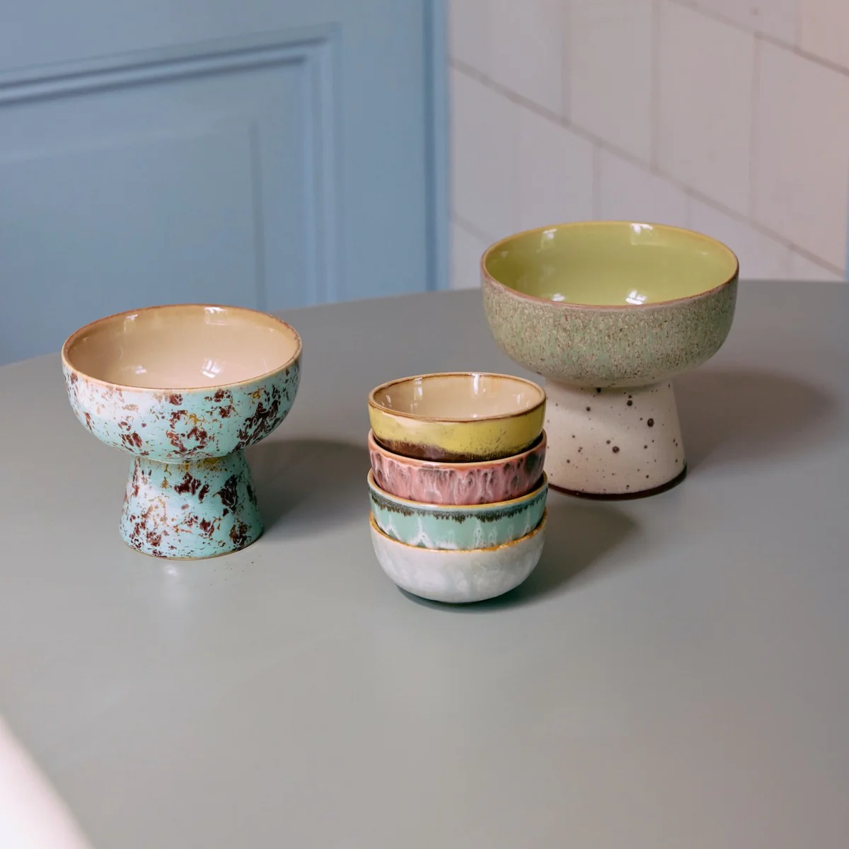 PRE ORDER 70s Ceramics: XS Bowls Modernist, Set of 4 - Image 2