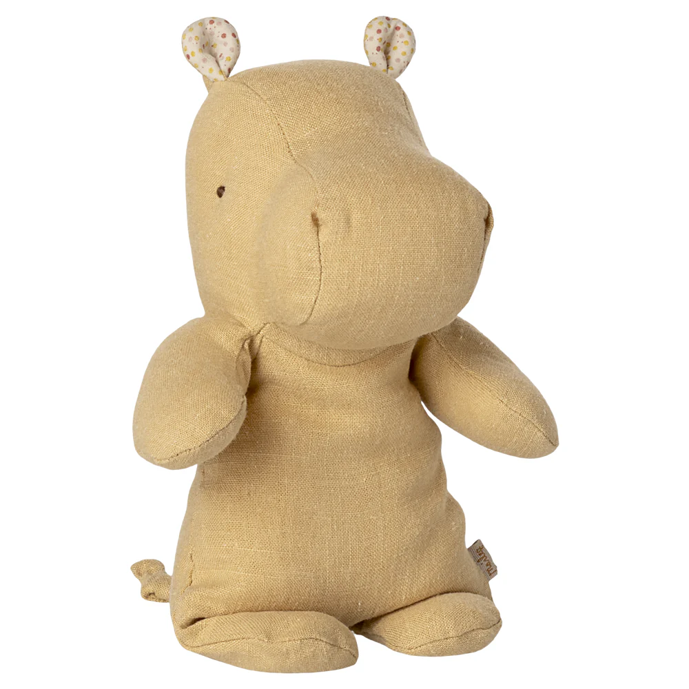 Safari Friends, Hippo, Small - Cream Yellow