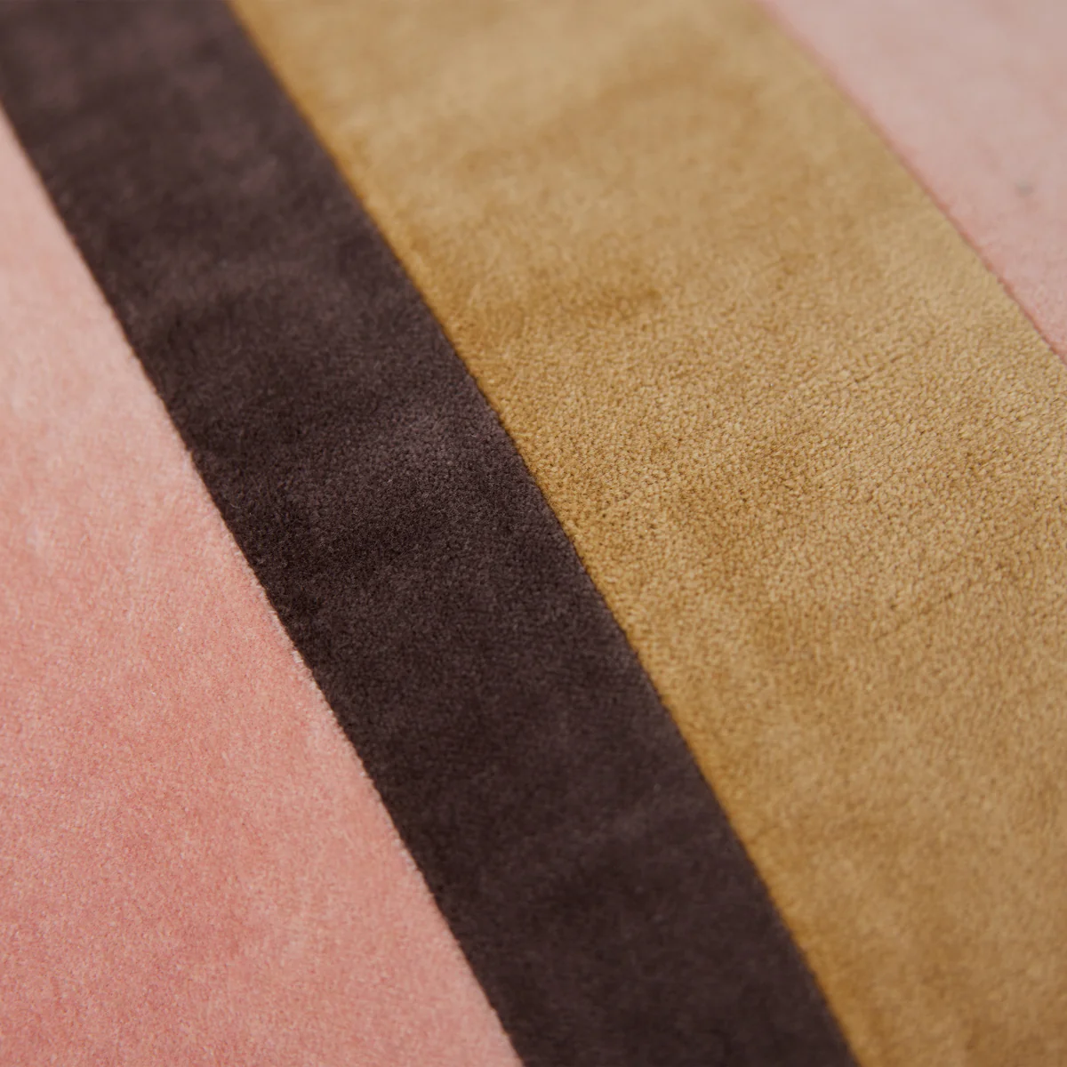 Striped Velvet Cushion Sunkissed 50 x 30cm - Image 7