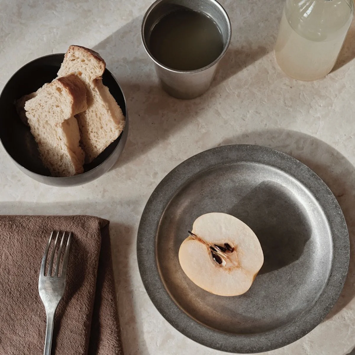 Tumbled Plate - Stainless Steel - Image 3