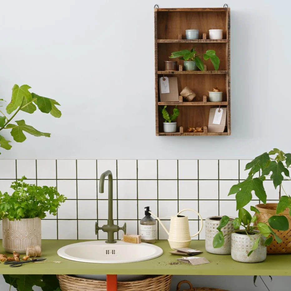 Wall shelf w/4 shelves w/dividers 12 rooms UNIQUE Wooden - Image 2
